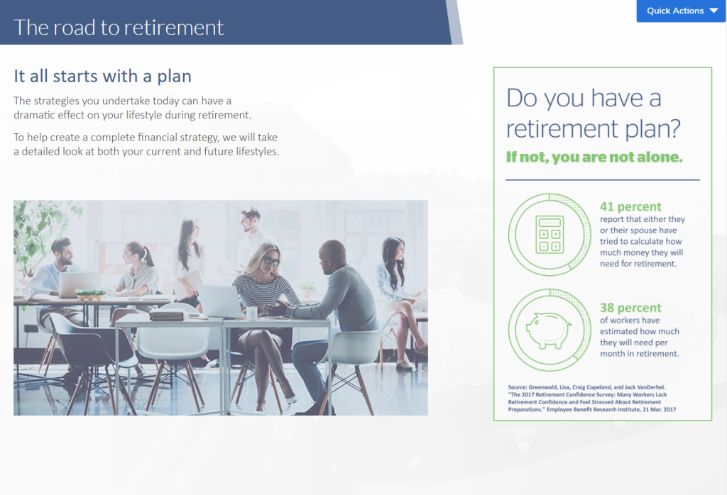 Naviplan presentation module road to retirement